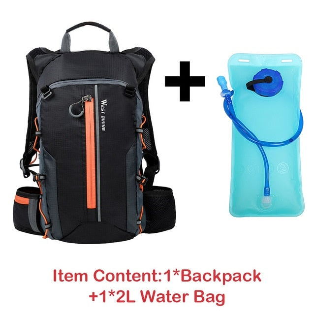 WEST BIKING Waterproof Bicycle Bag - 10L Cycling Hydration Backpack
