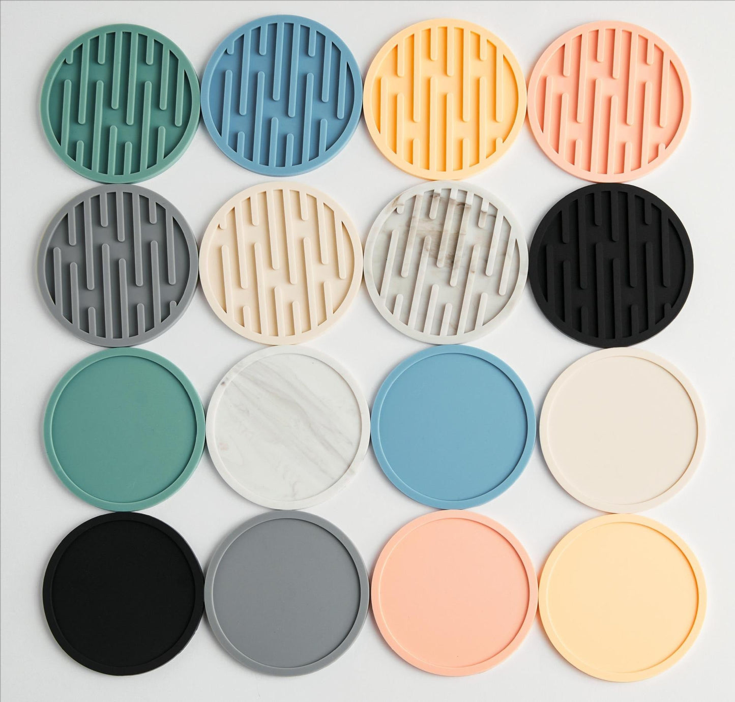 Hot selling silicone cup pad, circular and thickened 10CM drainage pad, heat insulation and anti slip tea cup pad - Korvel