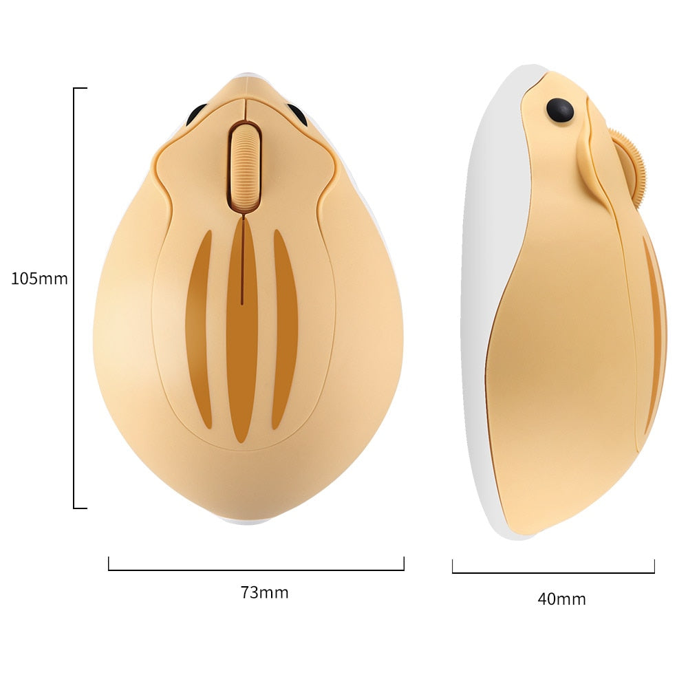 CHUYI 2.4G Wireless Optical Mouse - Cute Hamster Design