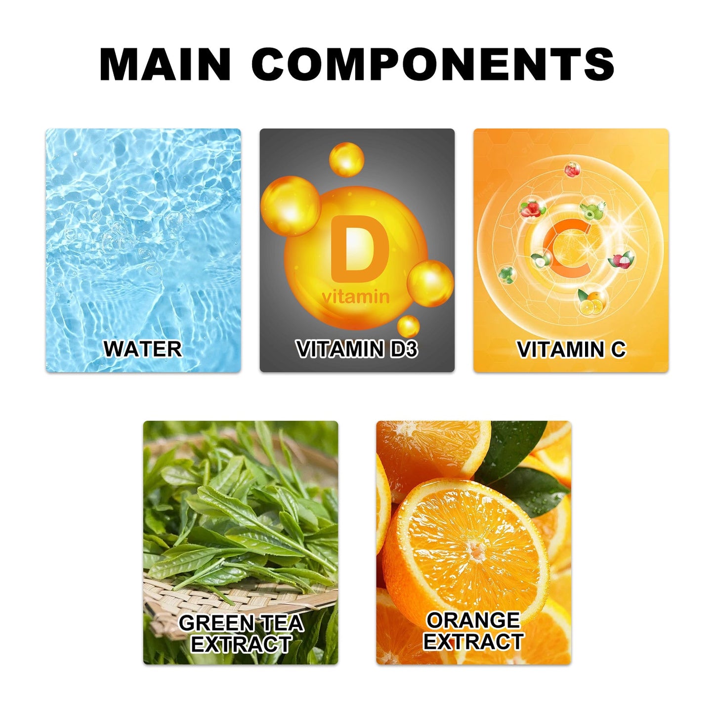 Supplément Premium de Vitamine D3 et C pour la Vitalité