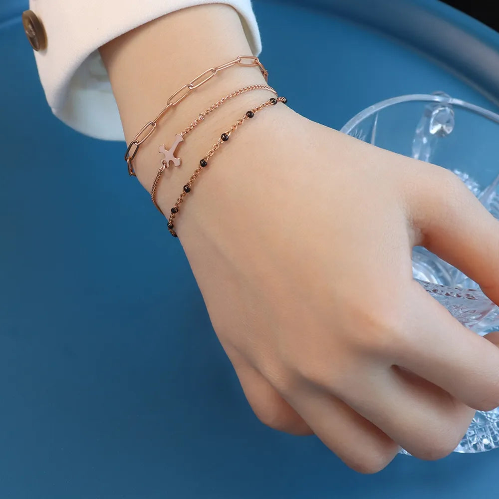 Titanium Steel Three-Layered Bracelet - Korvel