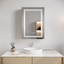 26x20 inch(Left Door) bathroom medicine cabinet with LED mirror 3000K~6000K single door lighting bathroom cabinet with touch switch adjusta - Korvel