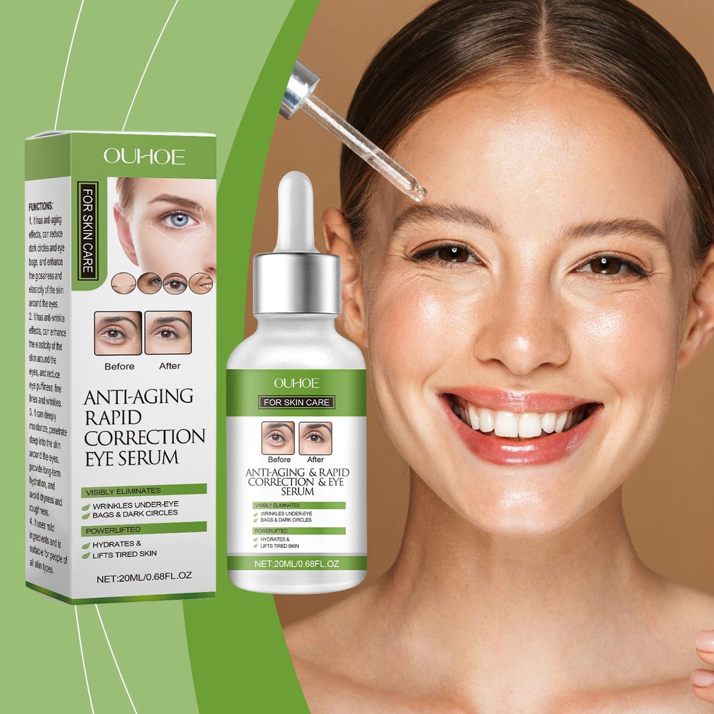Esencia Premium para el Cuidado de los Ojos para Hidratación y Luminosidad