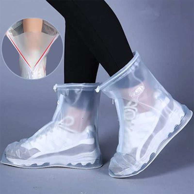Waterproof, non-slip reusable shoe covers (PVC/silicone sole) – for rain/snow, unisex. - Korvel