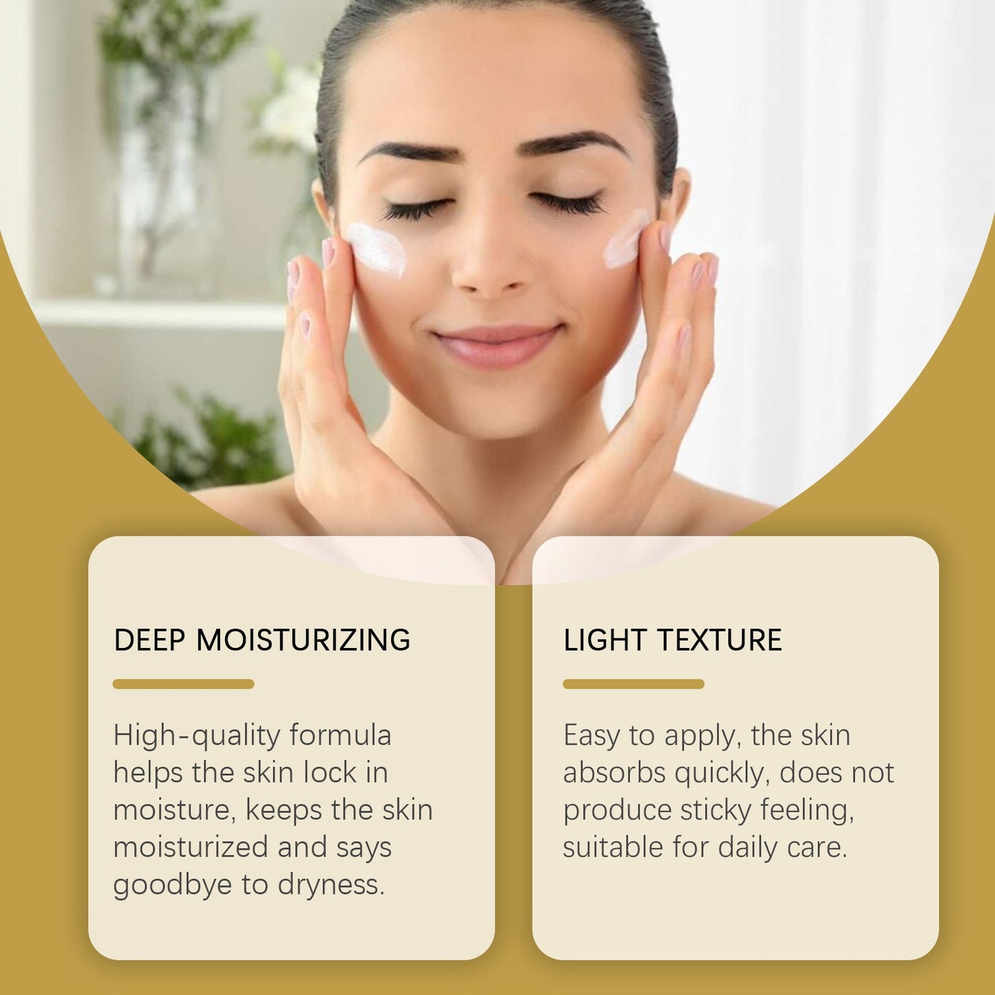 Rice Moisturizing Face Cream Moisturizes Skin With Refreshing, Gentle And Moisturizing Radiance - Korvel