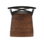 Roshan Farmhouse Acacia Wood Dining Chairs, Black / Walnut (Set of 2)