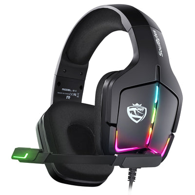 S12 Wired RGB Gaming Headset for PS4