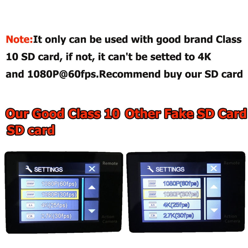Original EKEN Action Camera eken H9 Ultra HD 4K WiFi Remote Control Sports Video Camcorder DVR DV go Waterproof pro Camera - Korvel