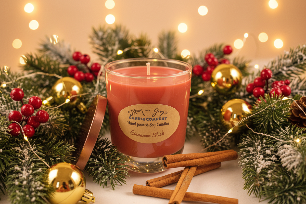 Warm Cinnamon Stick Soy Candle – Embrace the Spicy Comfort | Mam Jam’s - Korvel