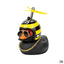 Car Duck with Helmet Broken Wind Small Yellow Duck Road Bike Motor Helmet Riding Cycling Car Accessories Decor Without Lights - Korvel