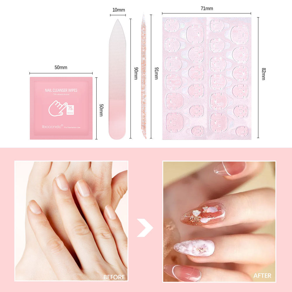 Wearable Nail Manicure Kit with Glass Nail File