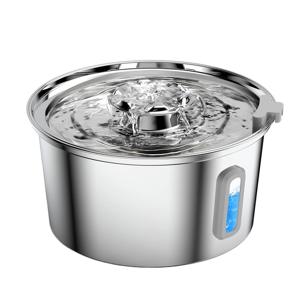 Distributeur d'eau intelligent en acier inoxydable premium pour animaux de compagnie