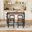 TREXM 5-Piece Compact Bar Table Set - Modern Industrial Design
