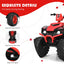 12V Kids Ride-On ATV with LED Lights - Red