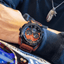 Reloj de cuero impermeable para hombres con cronómetros