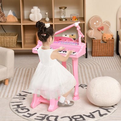 31-Key Kids Piano Keyboard with Stool - Pink