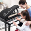 Clavier de piano pour enfants 31 touches avec tabouret et couvercle - Noir