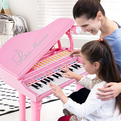 31-Key Kids Piano Keyboard with Stool - Pink