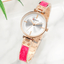 Montre en acier inoxydable élégante pour femmes avec bracelet en céramique
