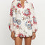 Mono de manga larga con estampado floral