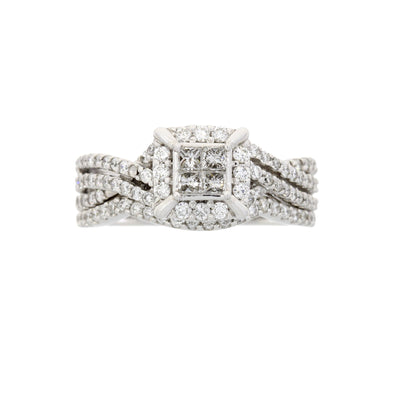 1.00ct Diamond Engagement Ring Set in 10KT White Gold