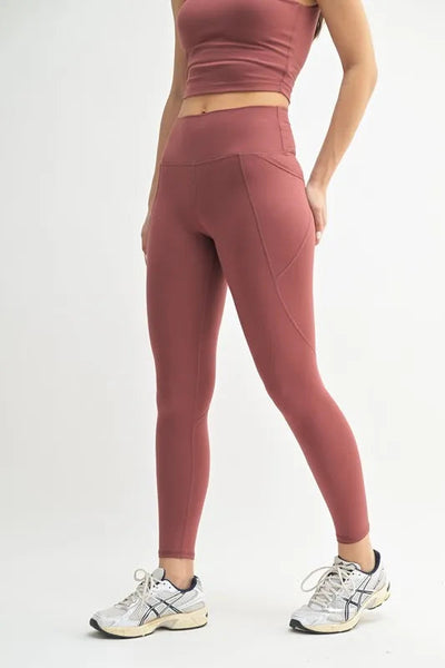 Leggings taille haute sculptants Venice Cloud Light de MONO B