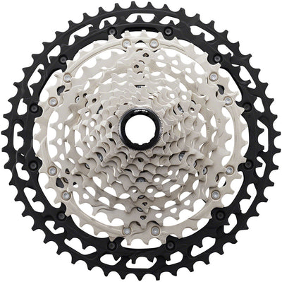 Cassette Shimano XT CS-M8100 de 12 velocidades - 10-51t Plata/Negro