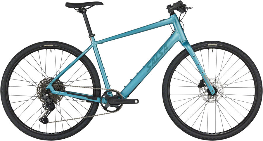 Salsa Confluence Flat Bar Cues 11 Ebike - Cyan Foncé X-Large