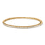 Bracelet jonc en or rose 14K avec diamants demi-éternité - 1,00 Cttw