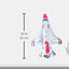 Inflatable 18" Thunderbird Jet - Red, White, and Blue