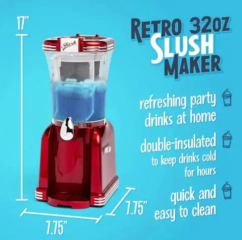 Machine à Margarita et Slushy de 32 onces - Rouge Rétro
