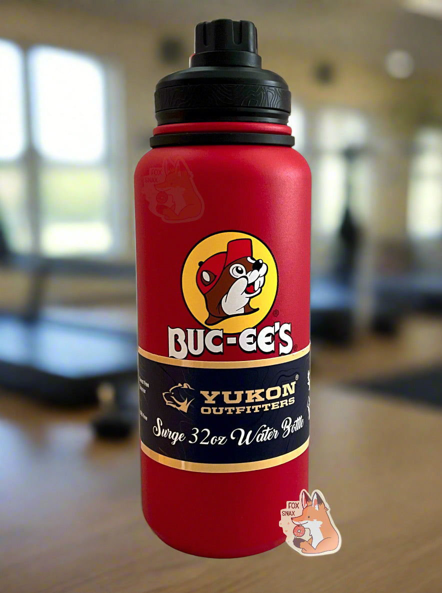 Bouteille d'eau rouge de 32 oz Buc-ee's Yukon Outfitters