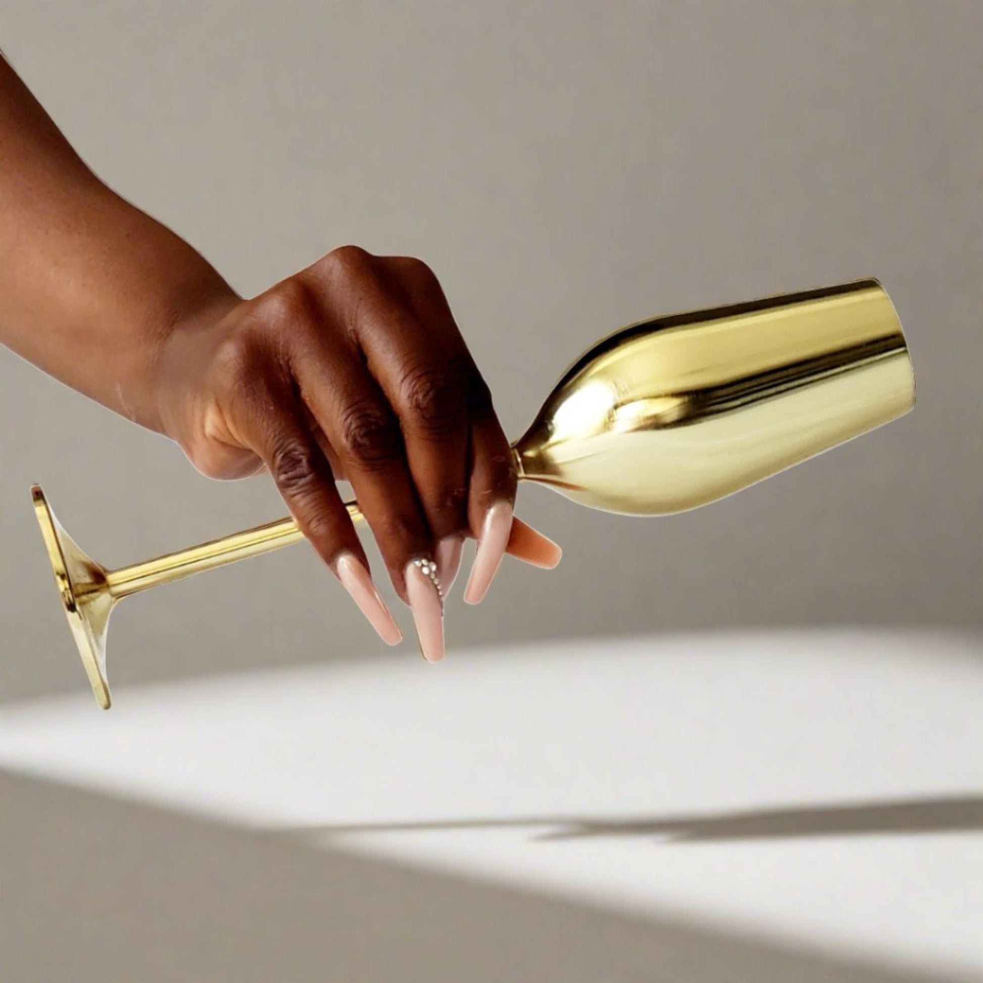 Elegant Gold Stainless Steel Champagne Flutes - Unbreakable & Chic - Korvel