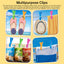 4/8-piece beach towel clips: for beach chairs, pool, cruise. Heavy-duty, strong, also works as clothes pins. - Korvel