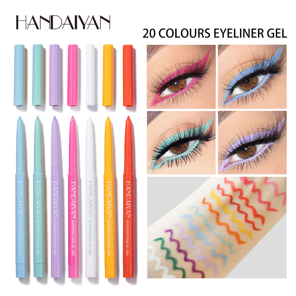 HANDAIYAN Quick-Drying Waterproof Eyeliner Gel Pen - 20 Packs