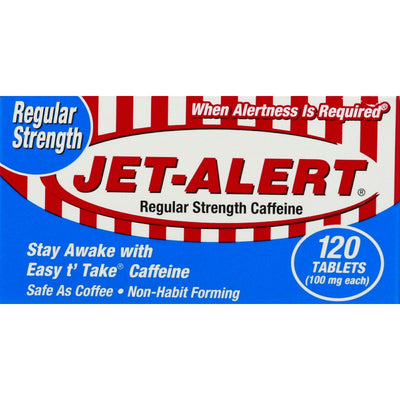 Jet Alert Regular Strength Caffeine Tablets - 120 Count