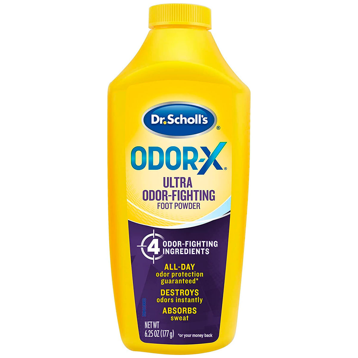 Polvo para pies Dr. Scholl's Odor X Ultra que combate olores de 6.25 oz