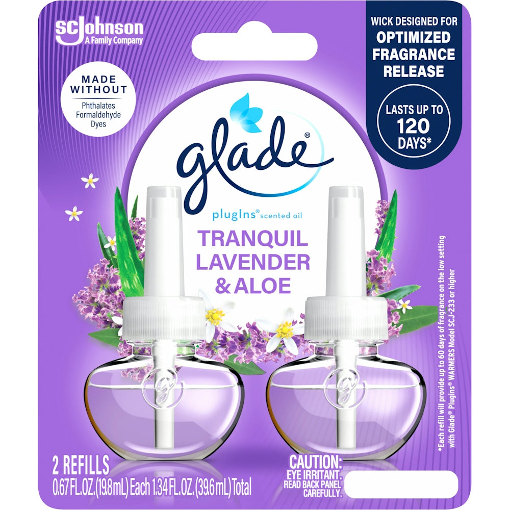Rechargeables d'huile parfumée Glade Lavande Tranquille & Aloe