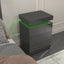 Modern LED Black Nightstand with Multi-Colour Lighting