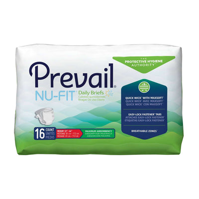 Prevail Nu-Fit Incontinence Adult Daily Briefs, Large - 20 Count