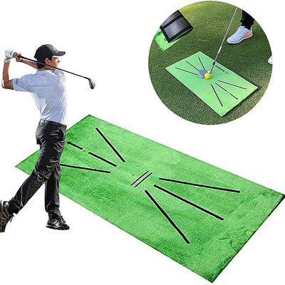 Golf Swing Mat Golf Swing Mat Indoor and Outdoor Swing Pads Hit Contact Track Detection Pads - Korvel