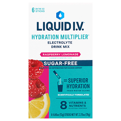 Liquid I.V. Hydration Multiplier - Citron Framboise (Pack de 6)