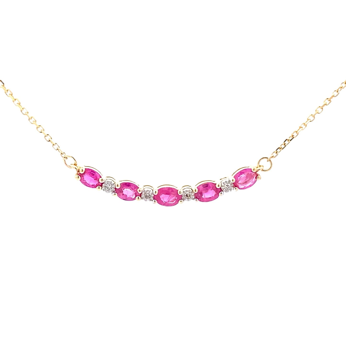 .73ct Colgante de Rubí y Diamante en Oro Amarillo de 10KT