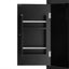 Elegant Black Bathroom Floor Storage Cabinet with Adjustable Shelves