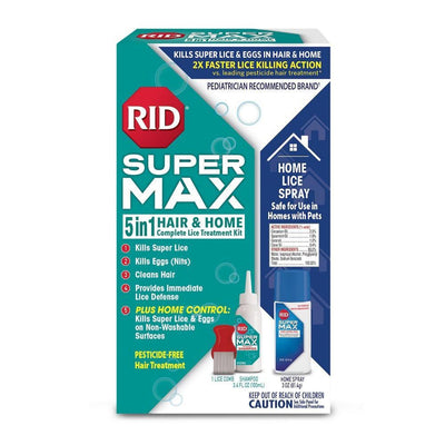 RID Super Max 5-in-1 Hair & Home Lice Treatment Kit