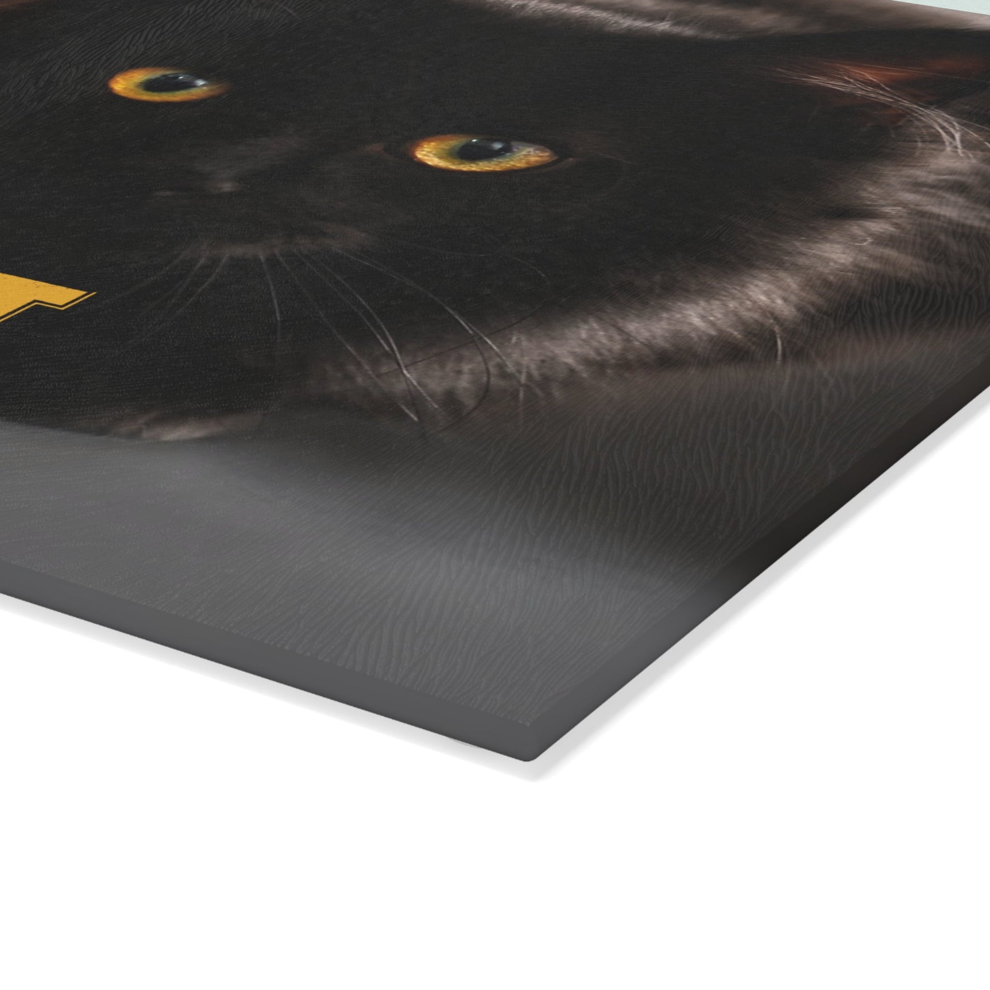 Charming Black Cat Society Glass Cutting Board - Korvel