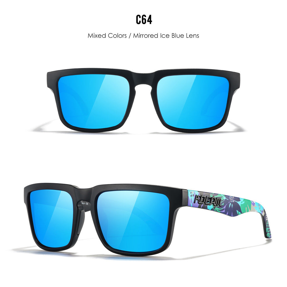 Classic polarized sunglasses for men and women ultra light driving glasses colorful real film sunglasses - Korvel
