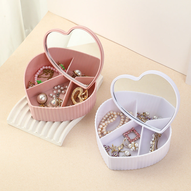 Luxury Large Capacity Jewelry Storage Box with Mirror