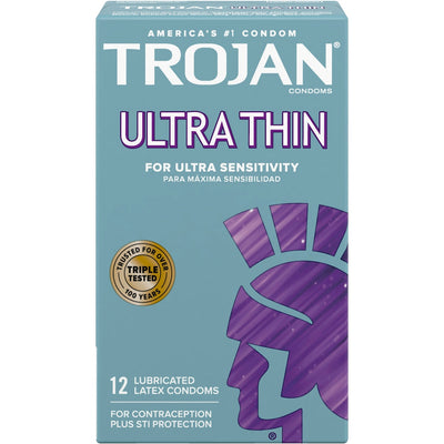 Préservatifs en latex lubrifiés ultra fins Trojan