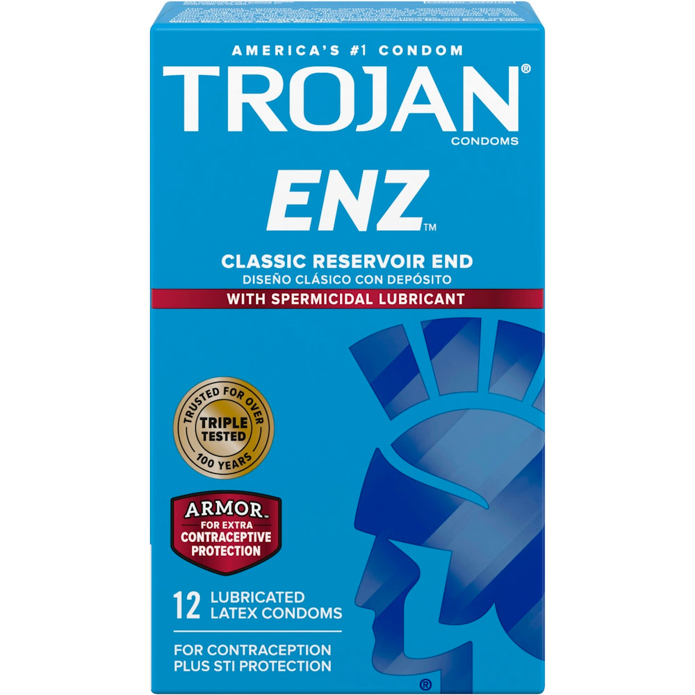 Trojan Premium Latex Condoms with Spermicidal Lubricant
